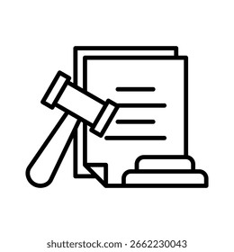 Ilustração do vetor do ícone de linha de regras