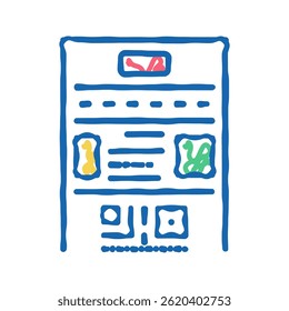 rules lotto doodle icon sketch vector. rules lotto sign. isolated symbol illustration