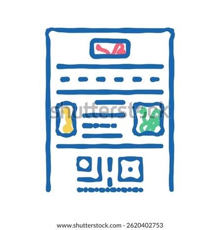 rules lotto doodle icon sketch vector. rules lotto sign. isolated symbol illustration