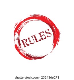 Firma de reglas en fondo blanco