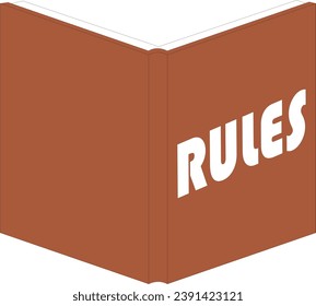 rules sign that can be button for rules page at software or website