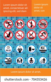 Rules swimming pool