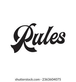 Rules text on white background.