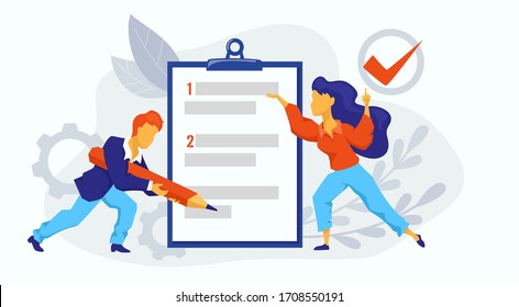 Rules vector illustration. Business ethics regulations. Checklist. Restricted graphic writing with law information. Society control guidelines and strategy for company order and restrictions.