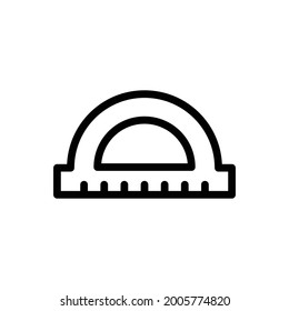 Ruller icon line style vector