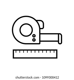 ruller icon. sign design
