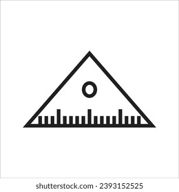 ruller vector icon line templateruller vector icon line template