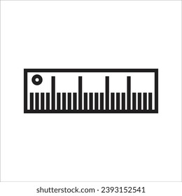 ruller vector icon line templateruller vector icon line template