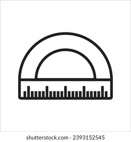 ruller vector icon line templateruller vector icon line template