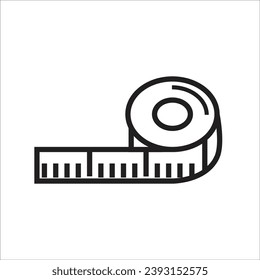 ruller vector icon line templateruller vector icon line template