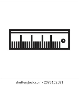 ruller vector icon line templateruller vector icon line template