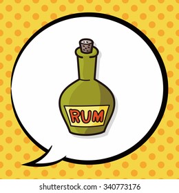 rum doodle, speech bubble