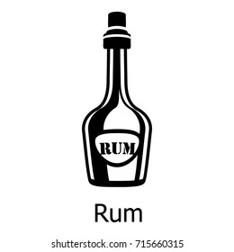 Rum icon. Simple illustration of rum vector icon for web