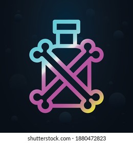 Rum nolan icon. Simple thin line, outline vector of seaside icons for ui and ux, website or mobile application
