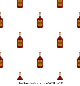 Rum pattern seamless flat style for web vector illustration