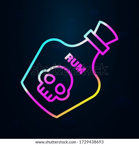 Rum, pirate nolan icon. Simple thin line, outline vector of Pirate icons for ui and ux, website or mobile application