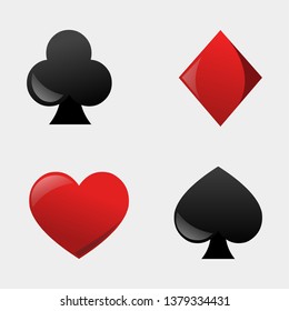 rummy cards game symbol vector illustration