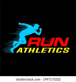 Run Athletic vector sport design 