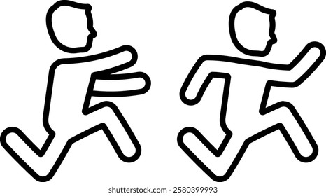 run away run running chase runner race racing running man 6672