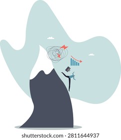 Run away from trouble, avoid from working stress,human life and situation. human life and situation.vector illustration.