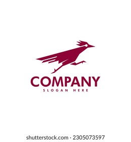 run bird logo icon and vector