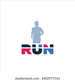 Run club logo  design for Templates