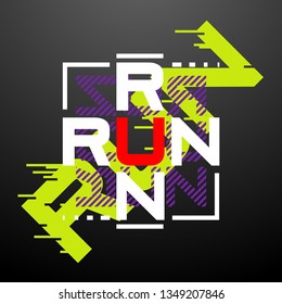 run color poster