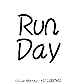 run day text on white background.