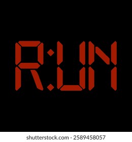 RUN digital, Graphic design print sports t-shirt fashion, illustration, vector, posters, cards, stickers, mug