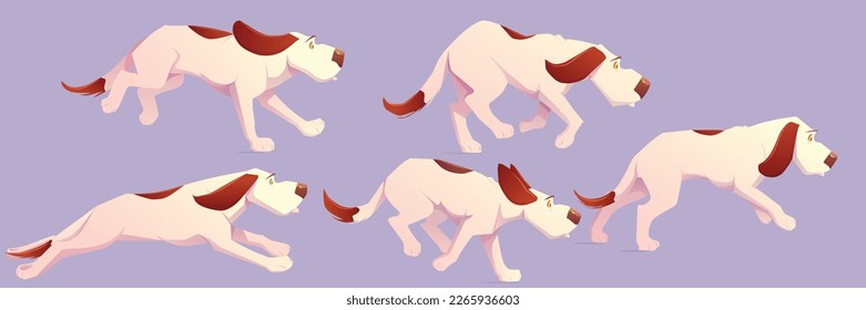 vector de cartografía de granja de perros de ejecución 