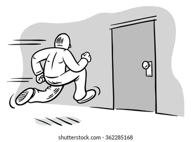 Run To Door
