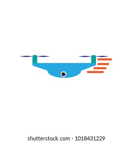 Run Drone Logo icon Design