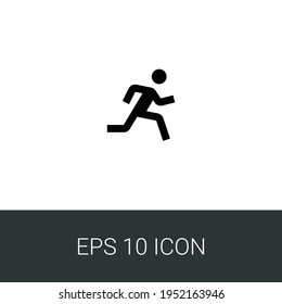 Run eps 10 simple icon
