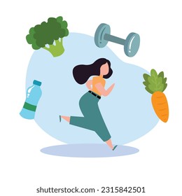 Run, exercise, eat vegetables, drink water, maintain physical and mental health.