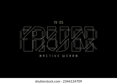 run faster design typography vector illustration for t shirt and etc.