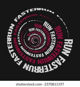 schnelleres Slogan-Typografie-Vektordesign