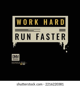 Run faster t-shirt and apparel design