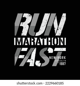 Run faster t-shirt and apparel design