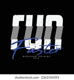 Run faster t-shirt and apparel design