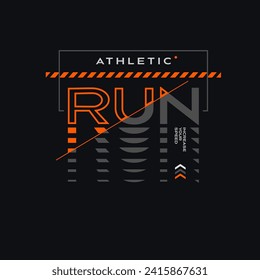 run faster typography graphic design, for t-shirt prints, vector illustration.