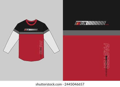 run faster, typography slogan. Abstract design with the the lines style. Vector print tee shirt, typography, poster. 