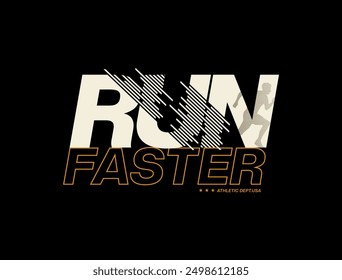 run faster,graphic design vector illustration