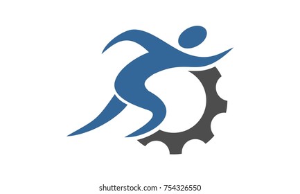 Run gear logo