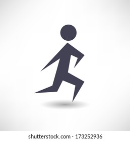 Run Icon Stock Vector (Royalty Free) 173252936 | Shutterstock