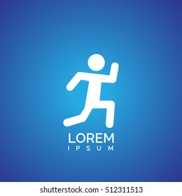 run icon design