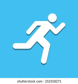 Run icon great for any use. Vector EPS10.