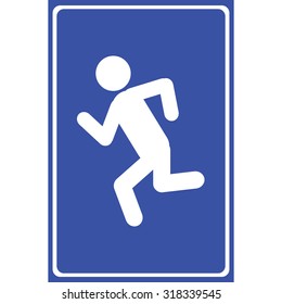 Run icon great for any use. Vector EPS10.