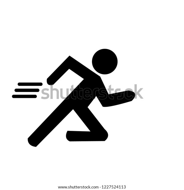 Run Icon Logo Stock Vector Royalty Free