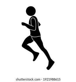 Run icon. sport sign. vector illustration