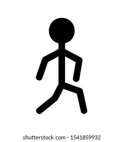 Run icon template color editable. Run symbol vector sign isolated on white background. Simple logo vector illustration for graphic and web design.